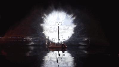 水幕秀震撼视频,西递水幕光影秀