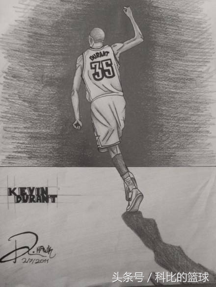 梅西科比画,素描画梅西过人