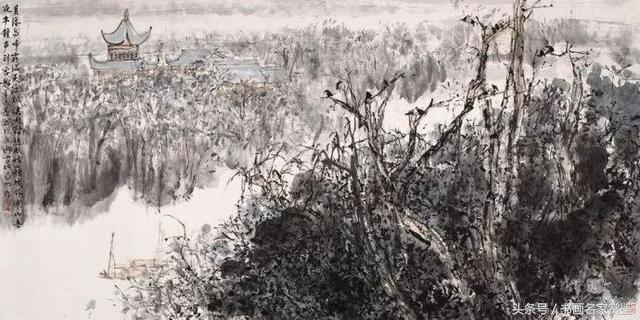 中国画名家亚明,当代金陵画派画家