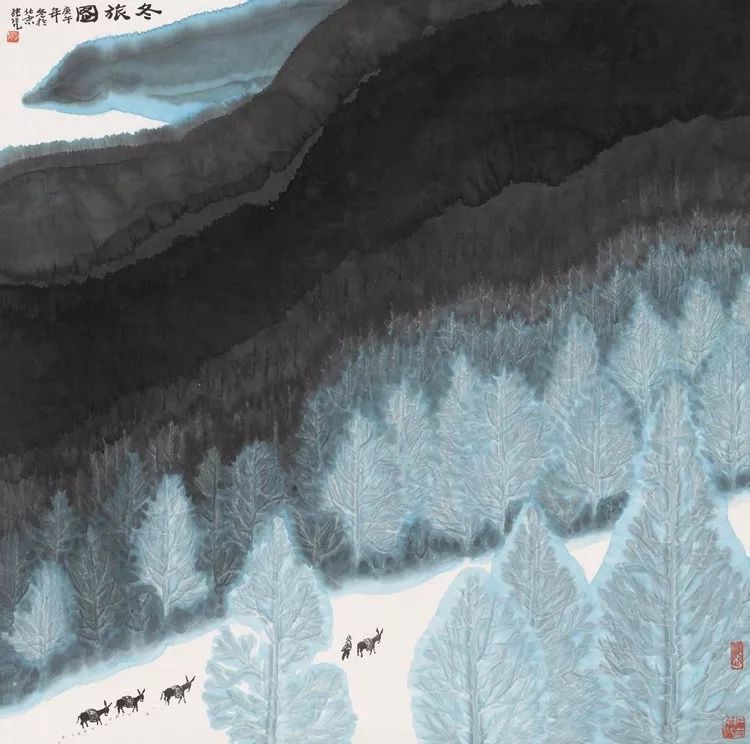 张长韶水墨山水画欣赏,张凭山水画教学