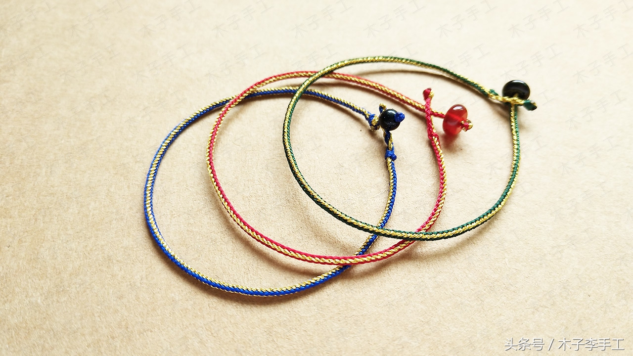 用几根细绳子做彩虹手链,用几根红绳子怎么编手链