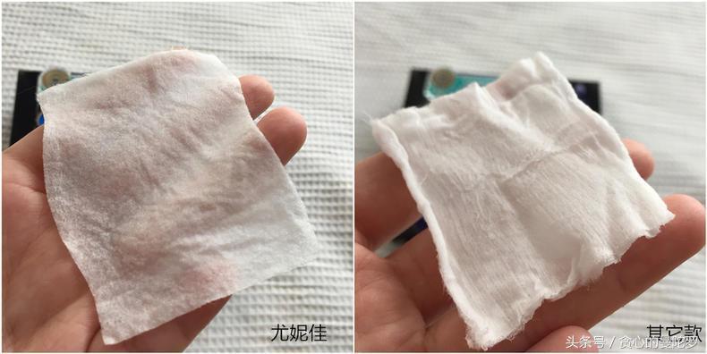 尤妮佳化妆棉省水测试,尤妮佳省水化妆棉真假测评