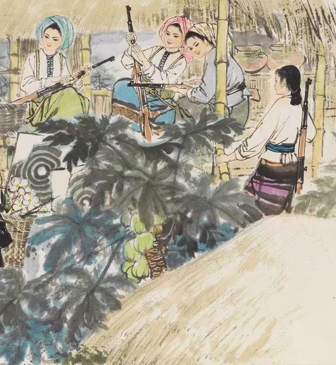 刘旦宅致郑重《泼水节图》