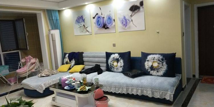 蓝色花背景墙,装修背景墙颜色带花