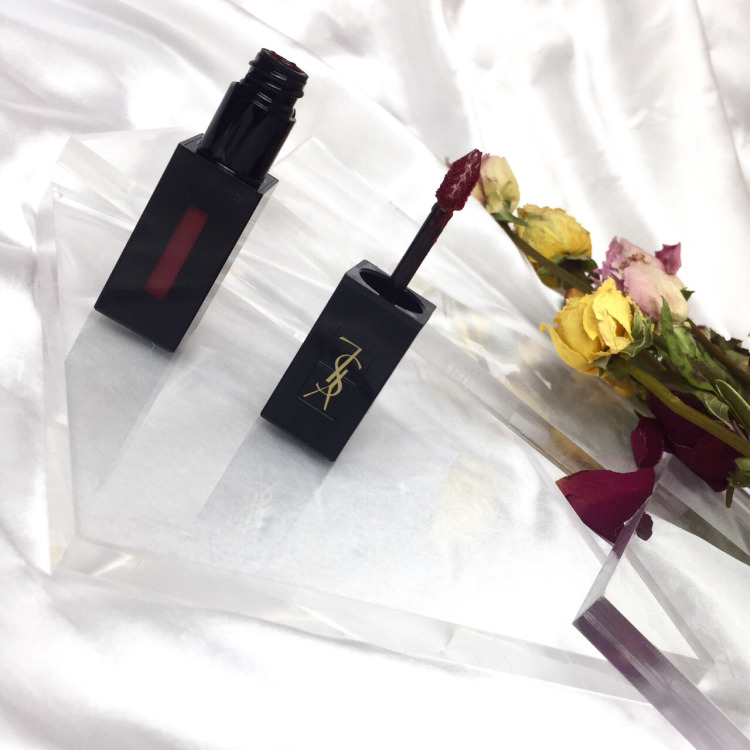 ysl圣罗兰唇釉黑管409412,ysl409唇釉配什么颜色的眼影