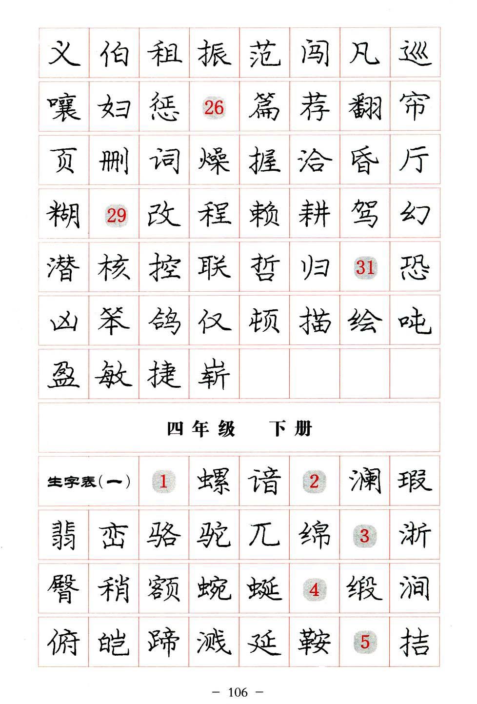 庞中华硬笔楷书系列字帖,庞中华硬笔楷书入门字帖