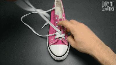 adidas贝壳头鞋带不打结系法,运动鞋鞋带系法教程男板鞋免打结