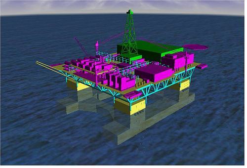 海上的石油钻井平台是怎么固定的，台风来了怎么办？