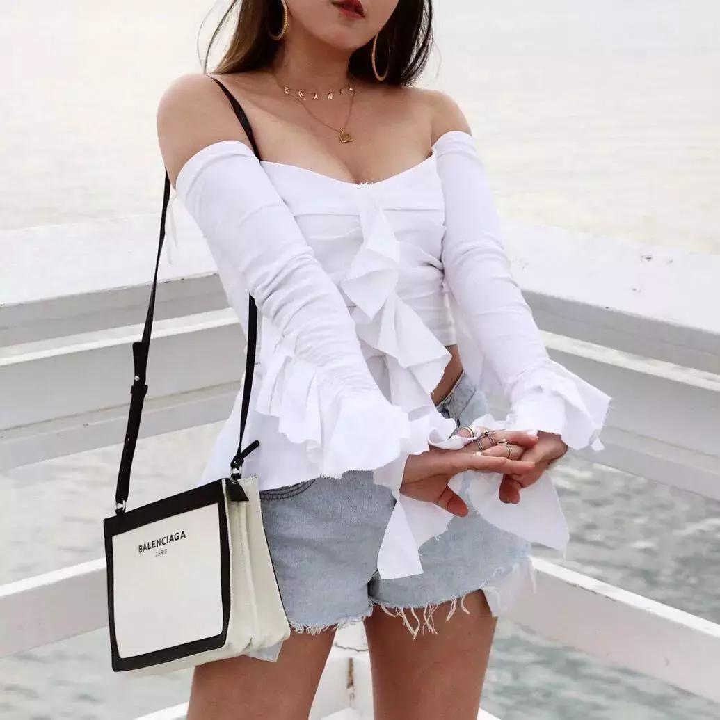 微胖适合一字堆领吗,微胖高级感上衣一字领