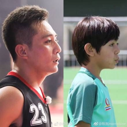 国足有望?诺一参加少儿足球比赛黝黑帅气刘烨原是篮球高手