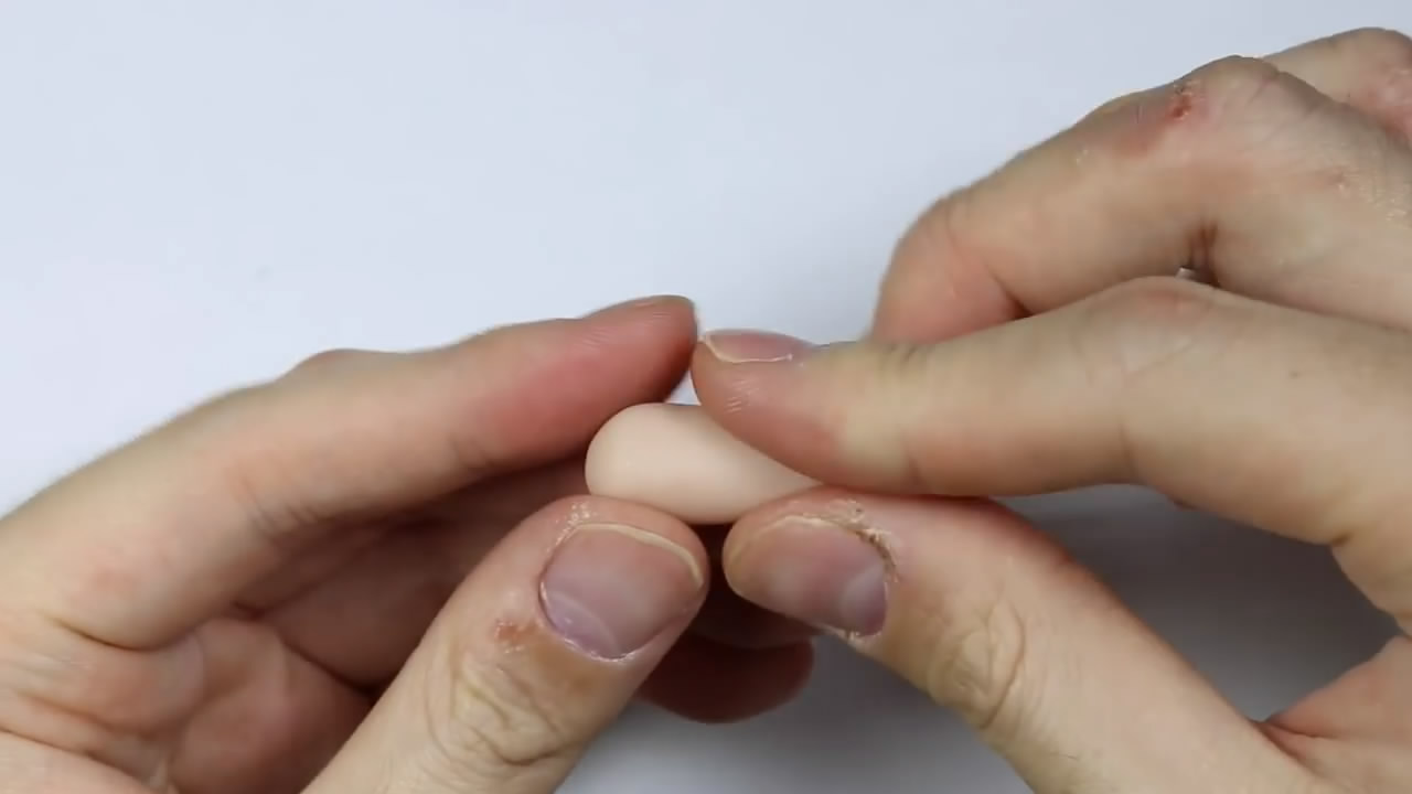 粘土做萝卜的方法,用超轻粘土捏的绿萝卜不是胡萝卜