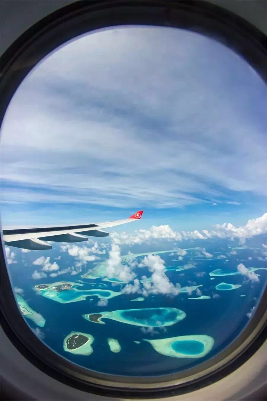 飞机高空拍摄效果图,飞机靠窗风景照片怎么拍