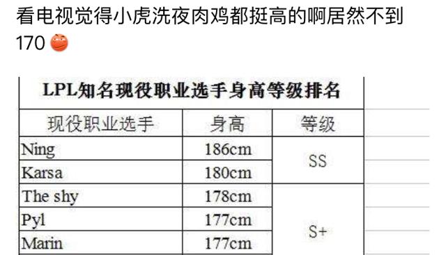 lol身高192的英雄,lol选手身高排行榜