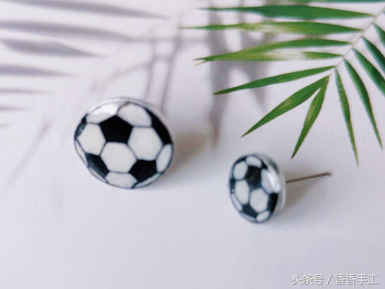 热缩片耳钉制作,热缩片做耳钉教程手绘