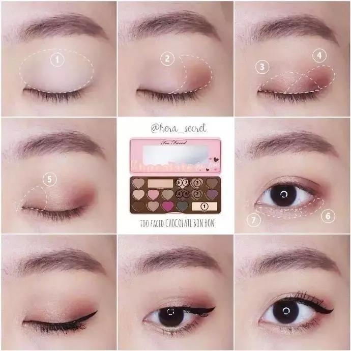 excel眼影画法新手,3ce肉桂眼影画法新手教程