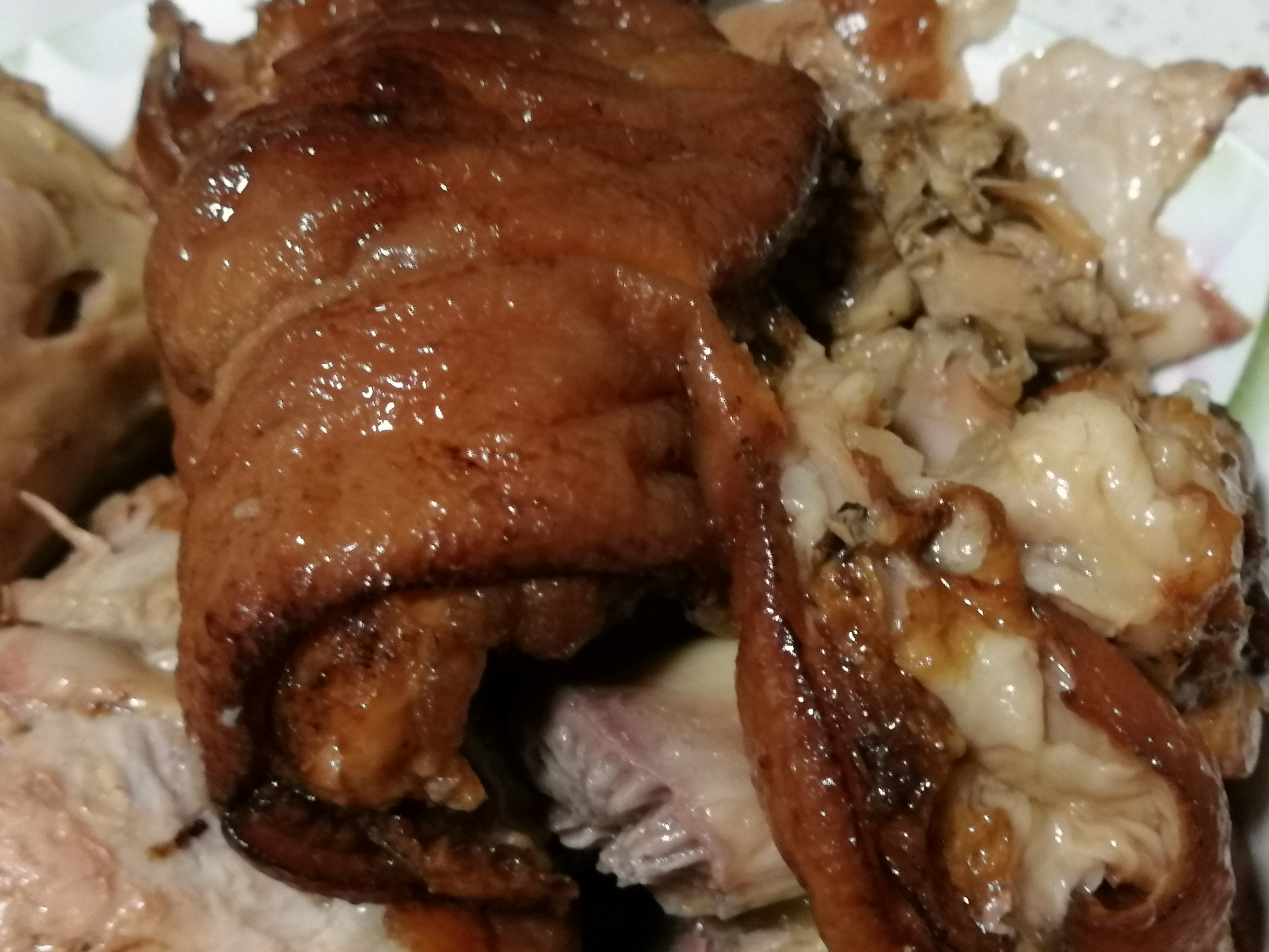 媳妇烀肘子,烧饼夹酱肘子