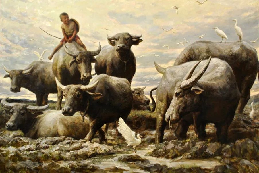 油画里刻骨的乡愁看了想哭,油画里刻骨的乡愁看了想哭的人