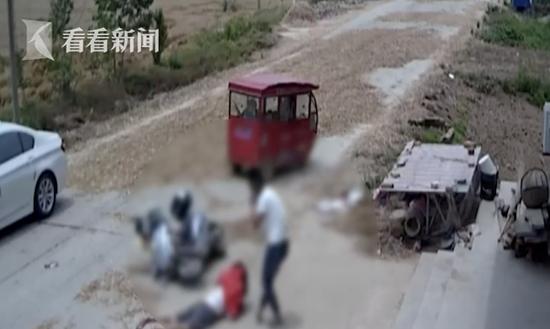村民路上晒麦子致人死亡,村民路上晒粮食宝马打滑撞到人