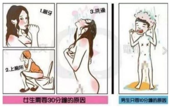 女生为什么洗澡要那么久,女生洗澡为什么洗那么久