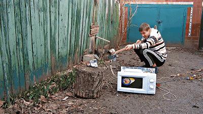 微波炉改装加农炮,微波炉改装武器