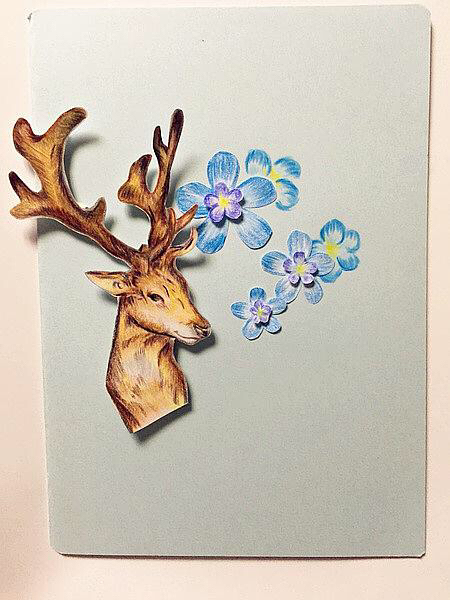 麋鹿怎么画简单漂亮可爱,麋鹿教程简笔画