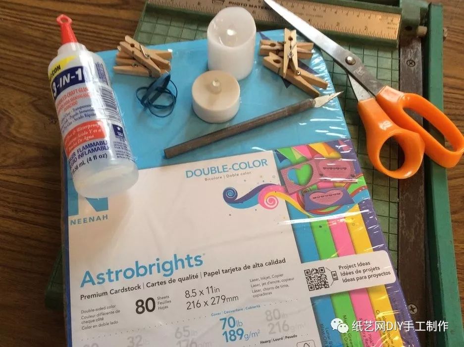 手工折纸古风灯笼长方形手提宫灯,如何固定纸雕灯笼图片教程