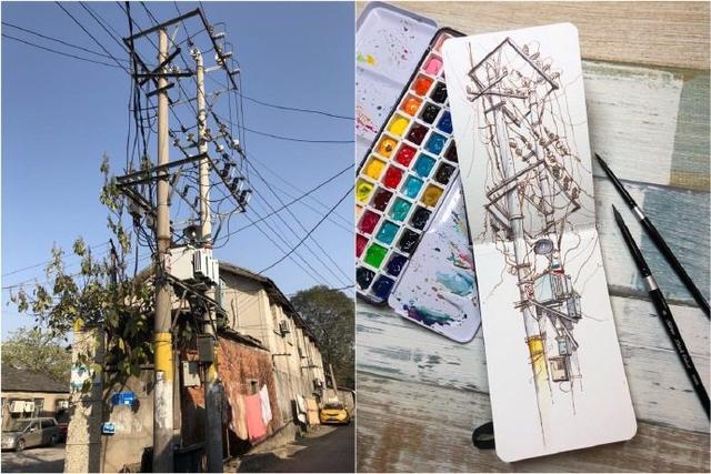 简单清新水彩画日漫,日本水彩风景画教程