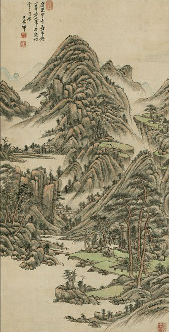 工笔浅绛山水画技法教学,传统文人浅绛山水画教学