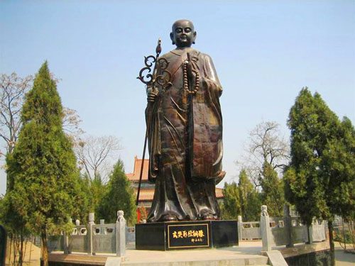 河南洛阳玄奘故里景区,河南洛阳市偃师玄奘故里全景