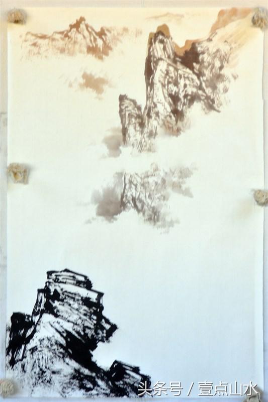 曾刚老师彩墨山水画,曾刚老师写意山水画技法视频