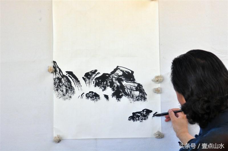 曾刚老师彩墨山水画,曾刚老师写意山水画技法视频