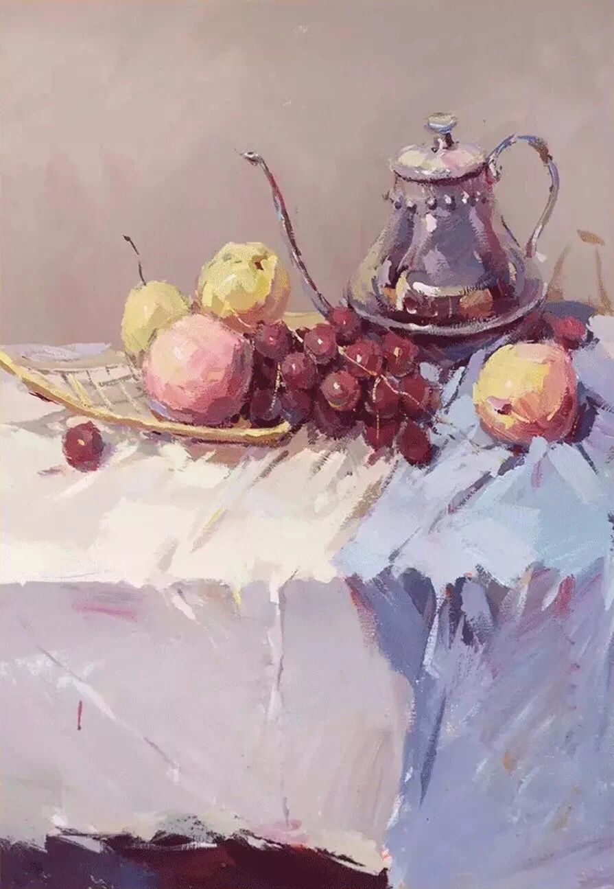 水粉画作品完整风景,水墨画作品欣赏