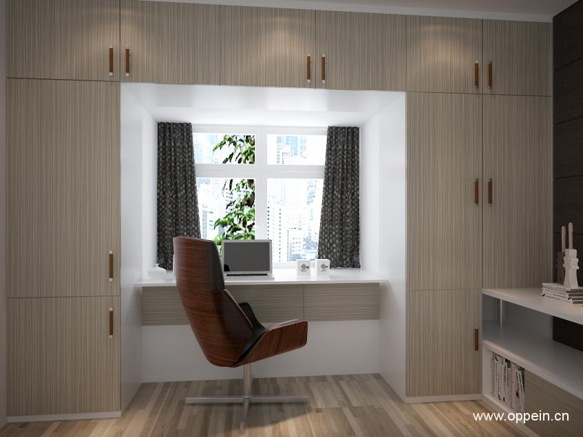 书房卧室一体衣柜,书房衣柜一体