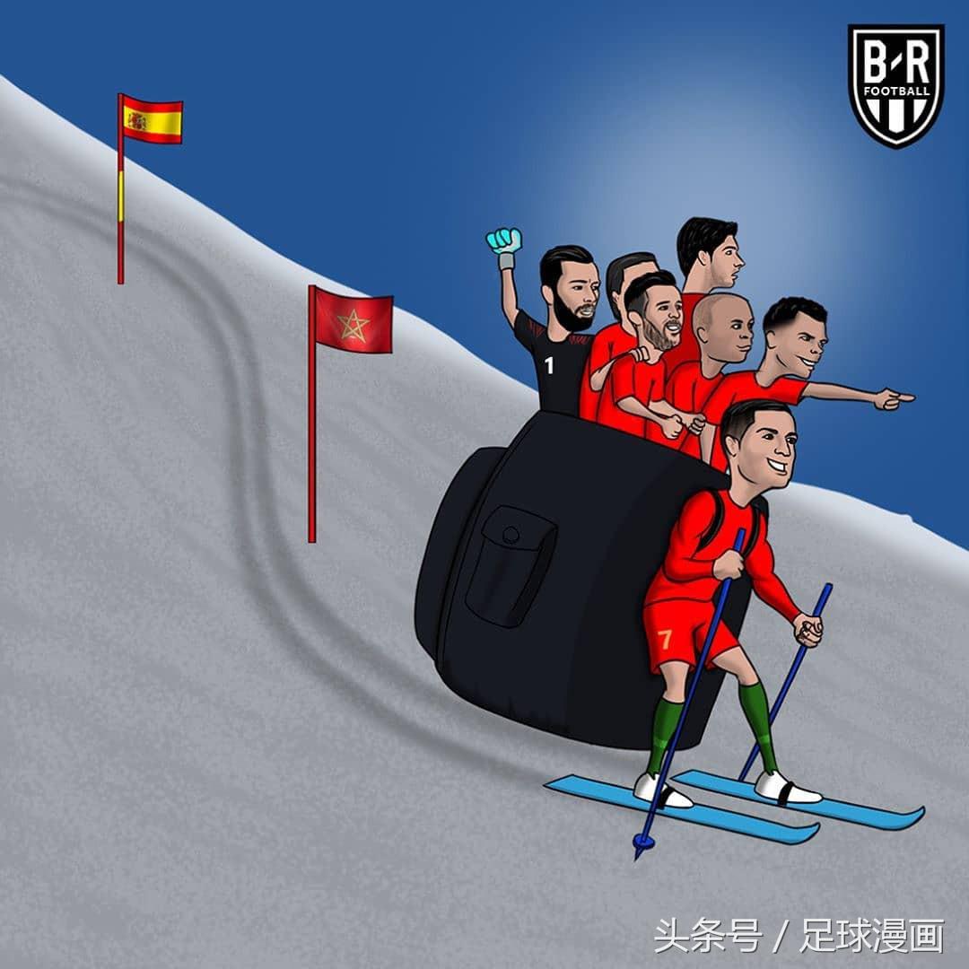 世界杯漫画c罗梅西,欧洲杯c罗漫画