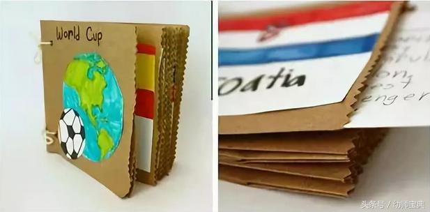关于足球世界杯的手工立体,创意手工世界杯制作