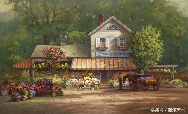 法国画家皮尔斯人物油画作品,保罗兰德水彩作品