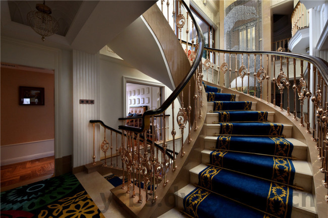 别墅楼梯装修技巧,现代别墅楼梯装修效果图大全