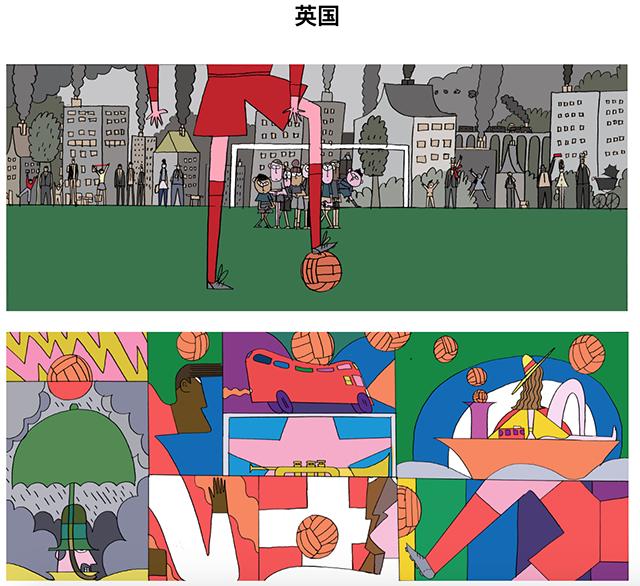 doodle涂鸦手绘,世界杯涂鸦艺术