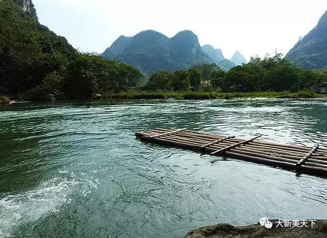 广西大新县黑水河湿地公园门票,大新县雷平镇安平村的黑水河