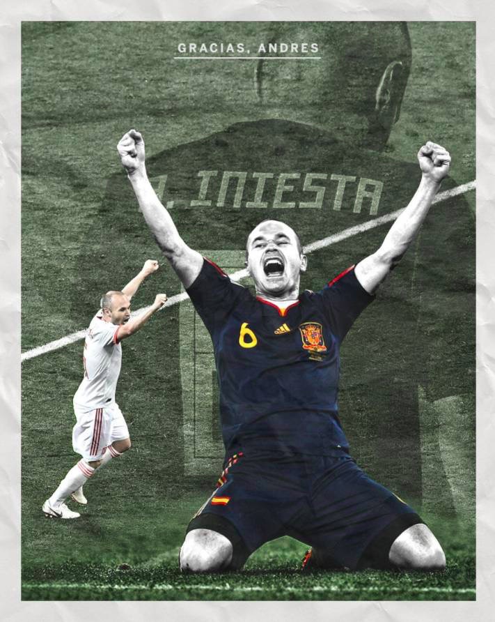 看哭天下人的一封信,足球伊涅斯塔