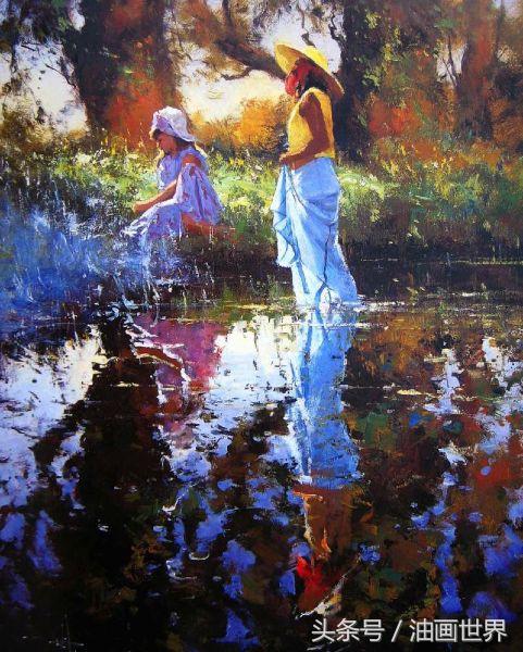 尼卡人物油画欣赏,robertoferri油画风景作品欣赏