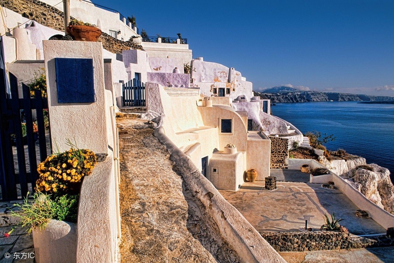 希腊圣托里尼岛风景,真实的希腊圣托里尼岛