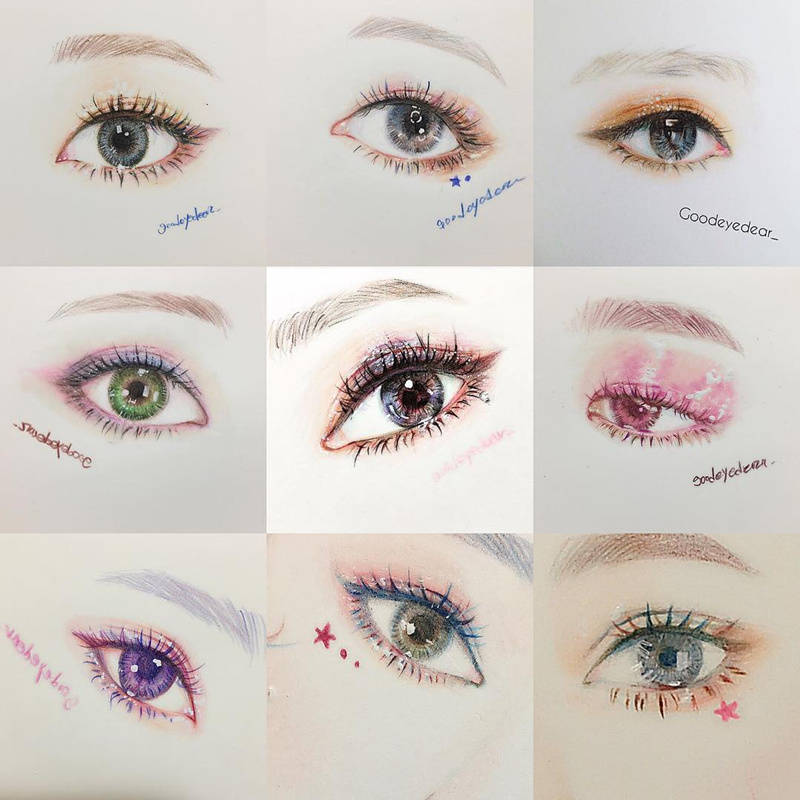 画眼睛的100种方式图片,画眼睛的100种画法怎么画