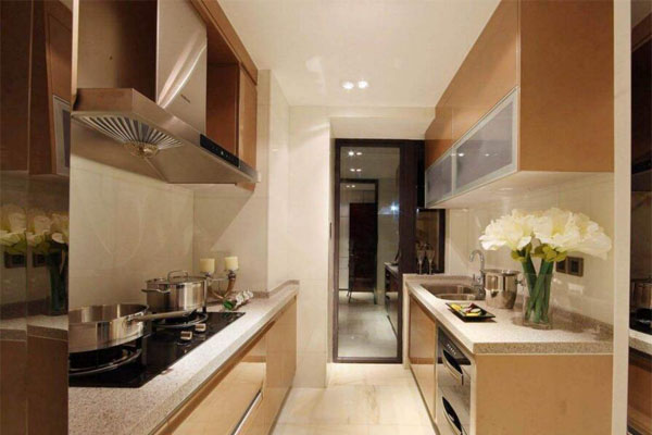 没有窗户厨房装修效果图,厨房无窗户怎么设计