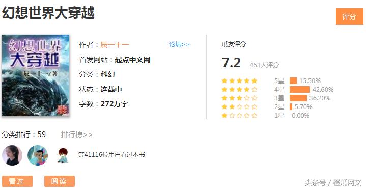 套路横行下的绝对精品,橙瓜评分这七本网络小说让人眼前一亮