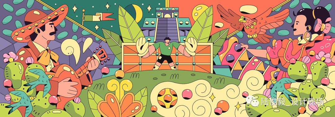 世界杯足球插画海报高清,世界杯主题手写画