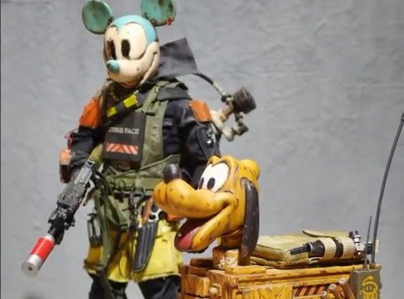 米奇唐老鸭高飞毛绒公仔,米奇和唐老鸭手办