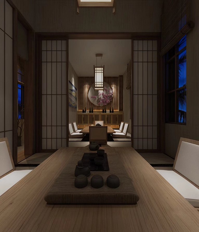 居酒屋日式禅风,居酒屋户外设计