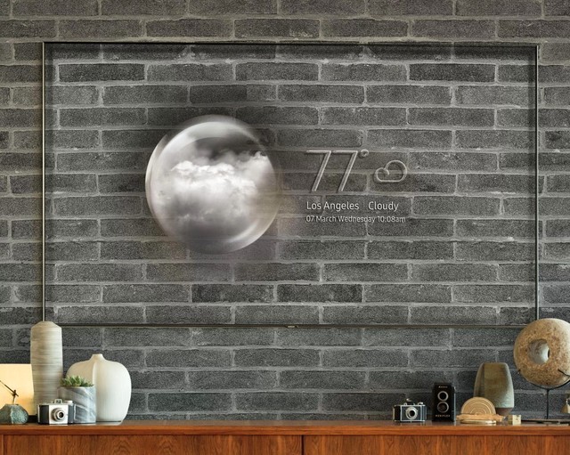 三星黑科技隐形电视真的惊艳,三星电视怎么换壁画