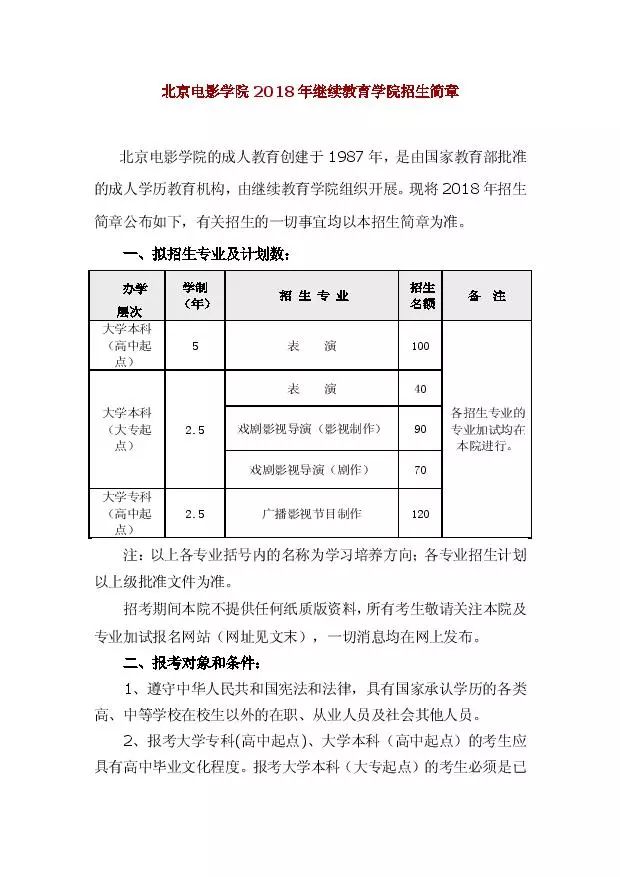 北京电影学院继续教育学院学费,2021年北京电影学院继续教育学院官网